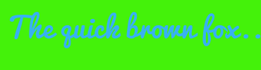 Image with Font Color 38B1F2 and Background Color 44F20A